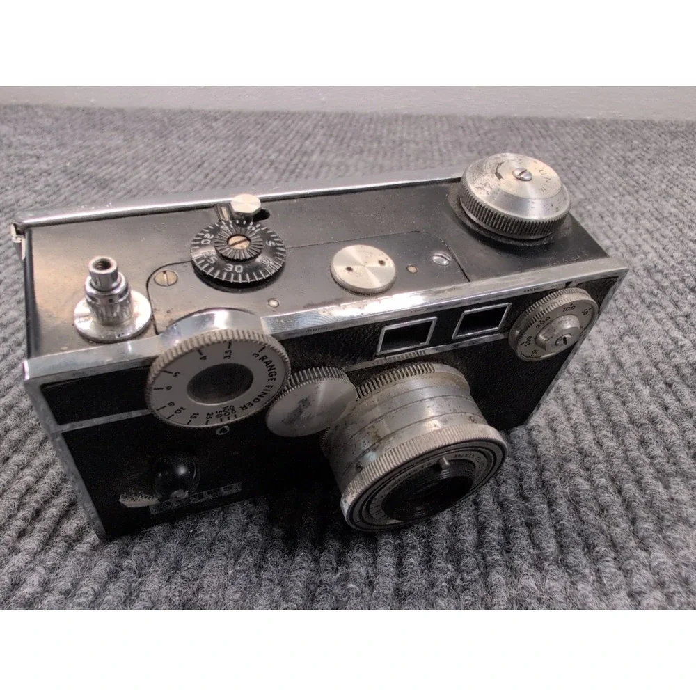 Vintage Argus Rangefinder 35mm Film Camera 55mm f/3.5 Cintar Lens USA As-Is